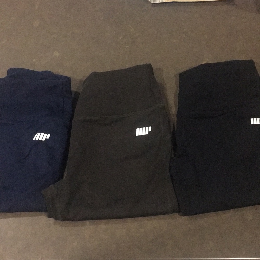 Three pairs of MyProtein Leggings
